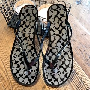 COACH Signature Flip Flops